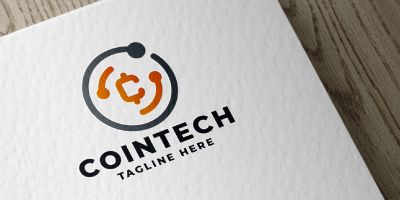 Coin Tech Pro Logo Template