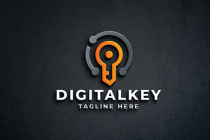 Digital Key Pro Logo Template Screenshot 1