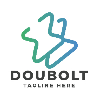 Dual Bolt Pro Logo Template