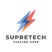 Supre Tech Letter S Pro Logo Template