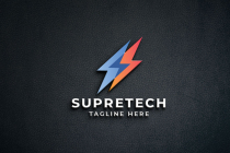 Supre Tech Letter S Pro Logo Template Screenshot 1