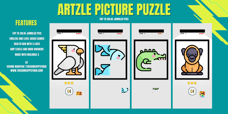 Artzle - Picture Puzzle - Buildbox Template