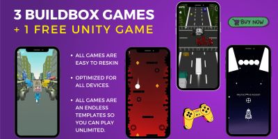 4 Game Bundle - Buildbox Templates