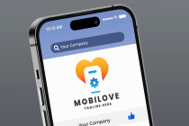 Mobile Love Pro Logo Template Screenshot 2