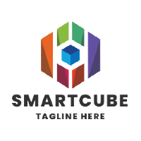 Smart Cube Pro Logo Template