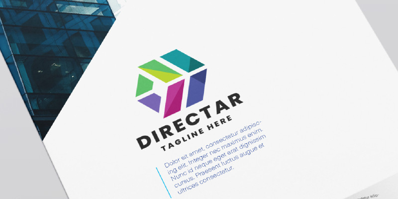 Direct Arrow Side Logo Pro Logo Template