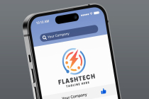 Flash Tech Pro Logo Template Screenshot 2