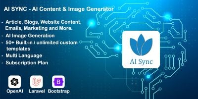 AI Sync - Content And Images Creator Platform 