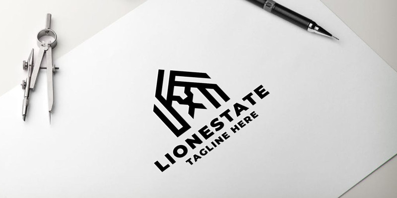 Lion Estate Pro Logo Template