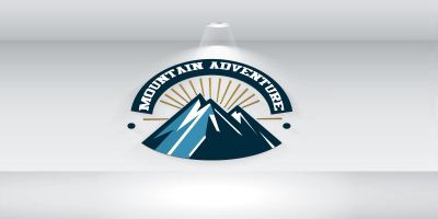 Mountain Adventure Logo Template Vector File