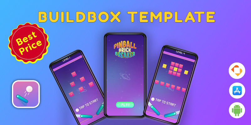 Pinball Brick Breaker - Buildbox Template