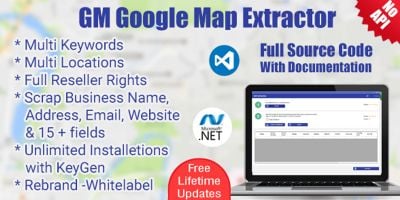 GM Google Map Extractor- C# Source Code