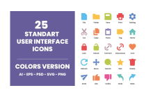200 Standard User Interface Icons Screenshot 3