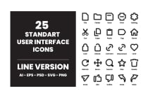 200 Standard User Interface Icons Screenshot 6