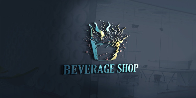 Beverage Shop Logo Template Vector File