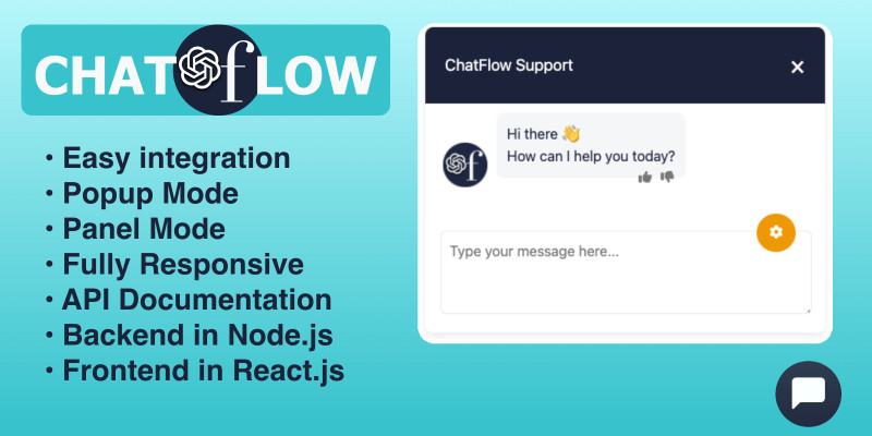 ChatFlow - ChatGPT Web UI Built in ReactJs