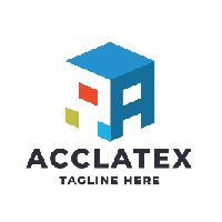 Acclatex Letter A Pro Logo Template