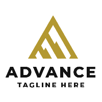 Advance Letter A Pro Logo Template