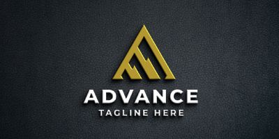 Advance Letter A Pro Logo Template