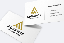 Advance Letter A Pro Logo Template Screenshot 1