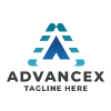 Advancex Letter A Pro Logo Template