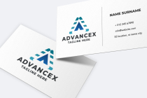 Advancex Letter A Pro Logo Template Screenshot 1