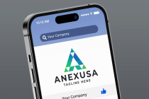 Anexusa Letter A Pro Logo Template Screenshot 2