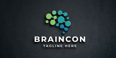Brain Connect Pro Logo Template