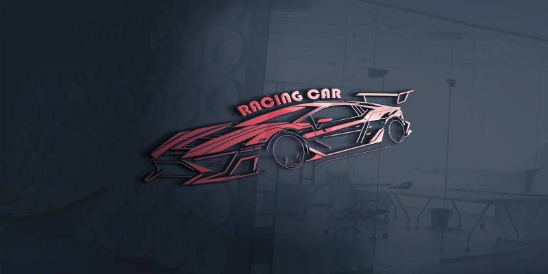 Racing Car Logo Template Vector File