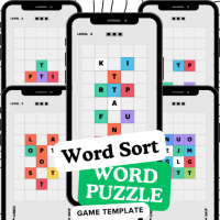 Word Sort Puzzle Game Buildbox Template