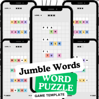 Jumbled Words Puzzle Game Buildbox Template