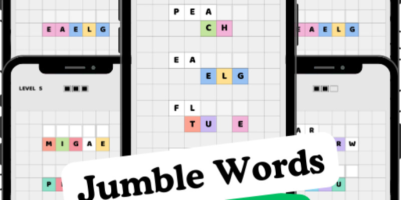Jumbled Words Puzzle Game Buildbox Template