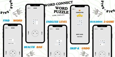 Word Connect Puzzle Game Buildbox Template