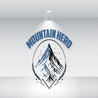 Mountain Hero Logo Template Vector File