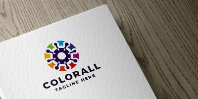 Color Roll Pro Logo Template