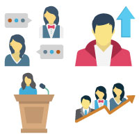 HR And Management Vector Icons