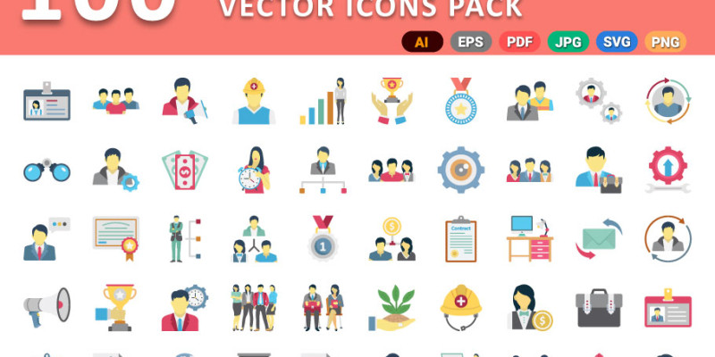 HR And Management Vector Icons