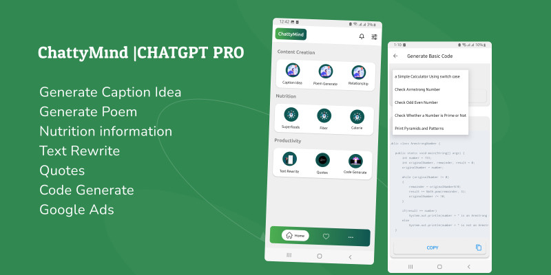 ChattyMind ChatGPT Pro AI Writing Assistant Androi