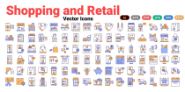 Shopping and Retail Vector Icons Screenshot 3