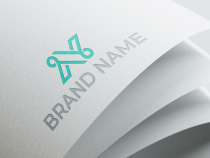 Cosmetics Minimalist Letter N Logo Screenshot 2