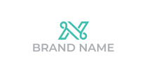 Cosmetics Minimalist Letter N Logo Screenshot 4
