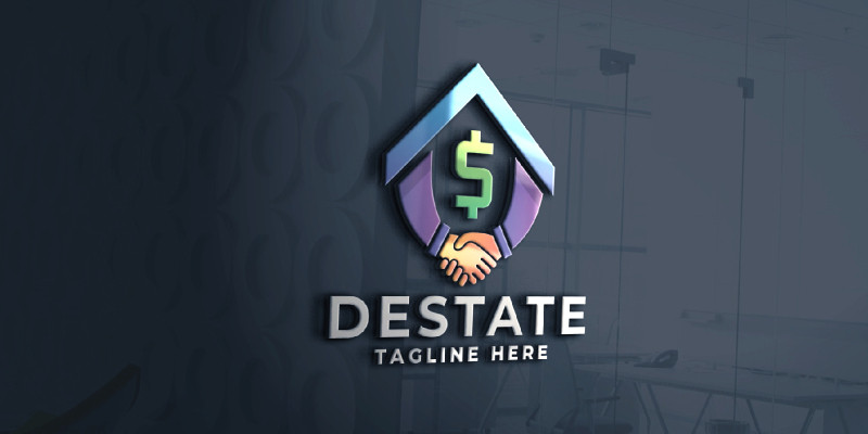 Deal Estate Pro Logo Template