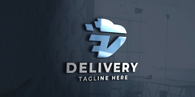 Delivery Service Letter D Pro Logo Template