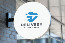 Delivery Service Letter D Pro Logo Template Screenshot 1