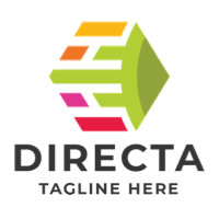 Directa Tech Arrow Side Pro Logo Template
