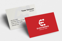 Electronic Letter E Pro Logo Template Screenshot 2