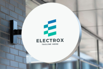 Electrox Letter E Pro Logo Template Screenshot 1