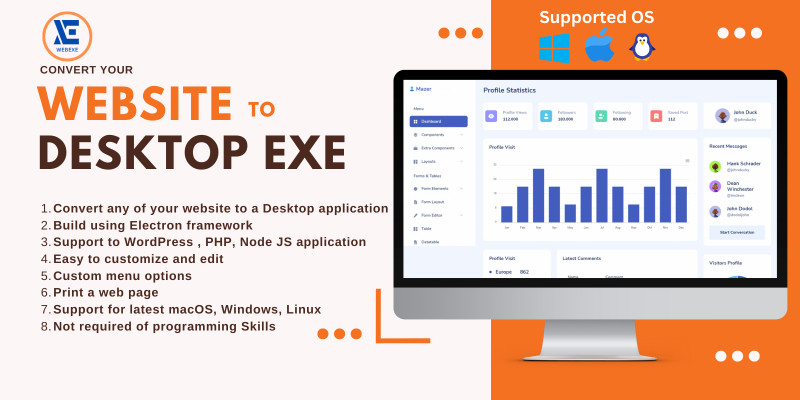 WebExe - Script Convert Website to Desktop EXE