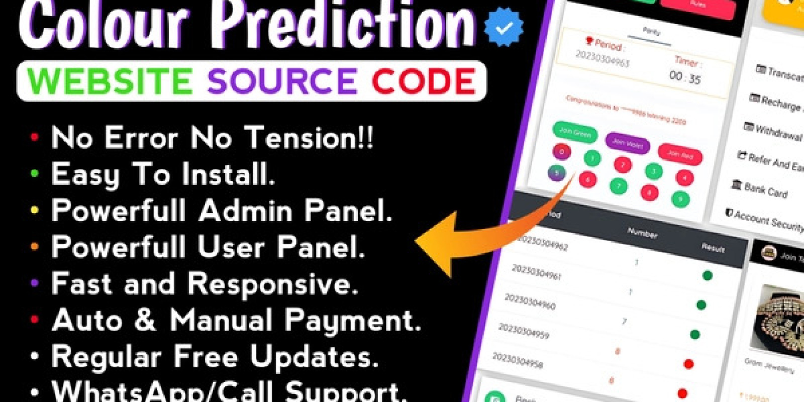 Color Prediction Game PHP Scripts By Digitalurza Codester Color Prediction Game PHP Scripts By Digitalurza Codester