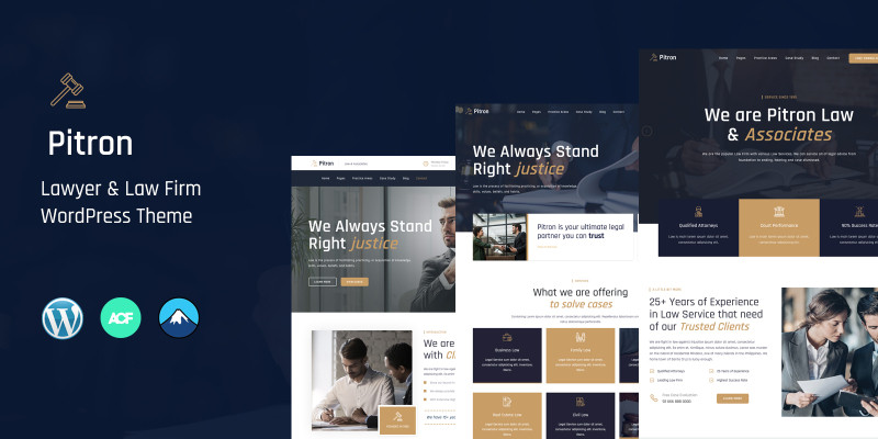 Pitron - Lawyers And Law Firm Wordpress Theme